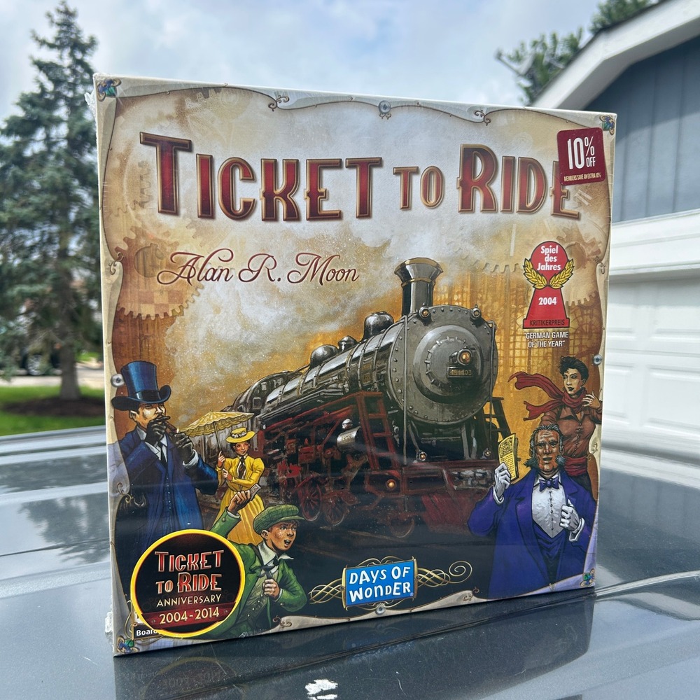Ticket To Ride Board Game - Days of Wonder Alan R Moon factory sealed
